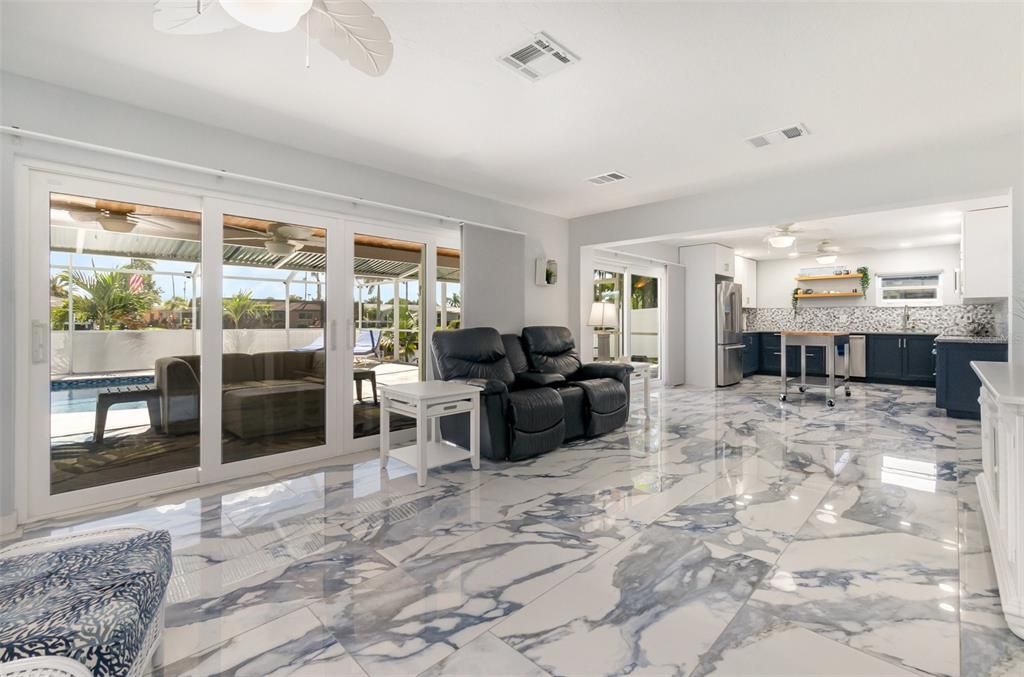 Interior, Kitchen, Living room, Marble