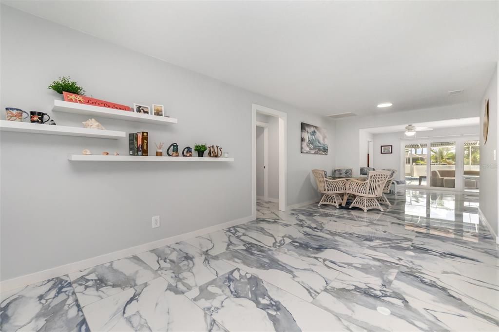 Interior, Marble, Recessed Lighting