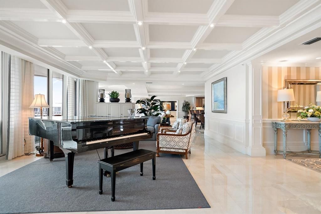 Interior, Piano, Recessed Lighting