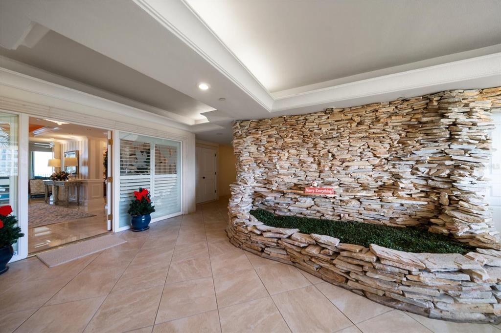 Interior, Recessed Lighting, Stone Walls