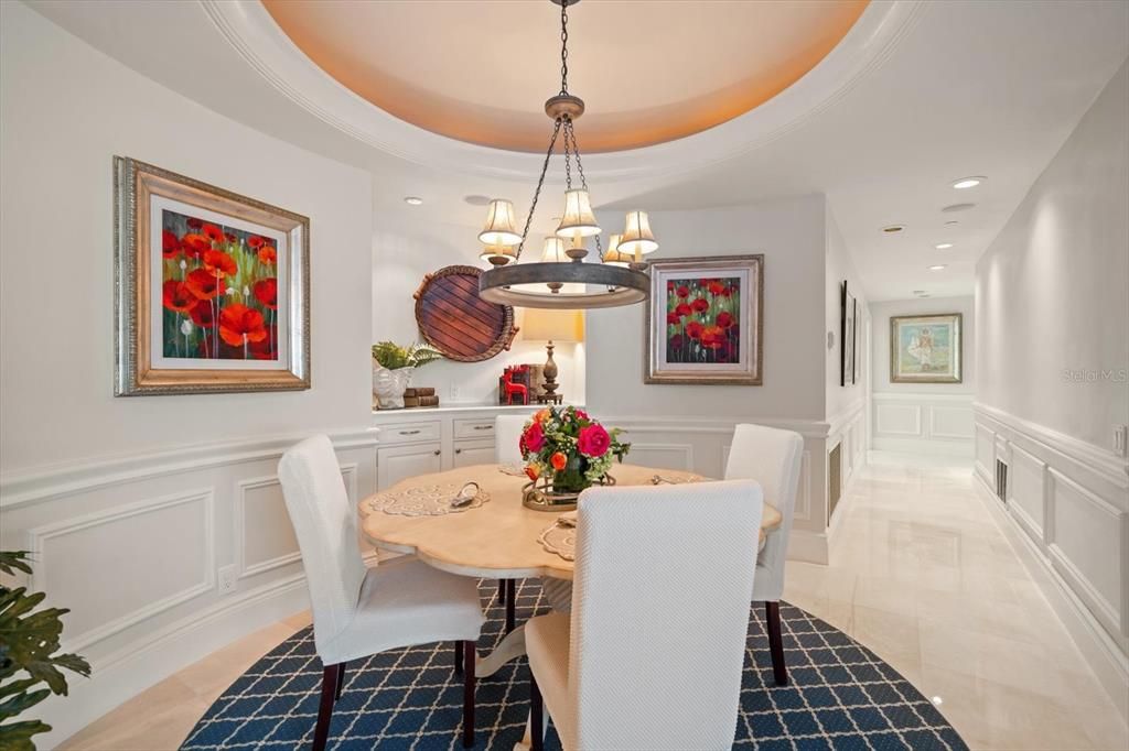 Chandelier, Dining room, Interior, Recessed Lighting