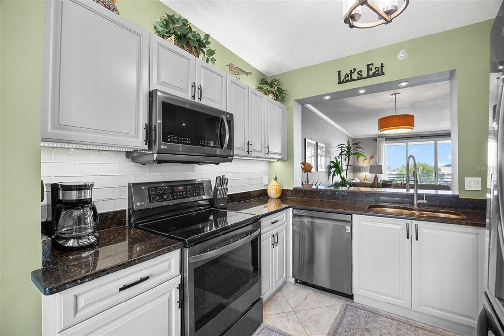 Interior, Kitchen, Pendant Lights, Stainless Steel Appliances