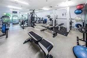 Fitness Equipment, Gym, Interior, Recessed Lighting