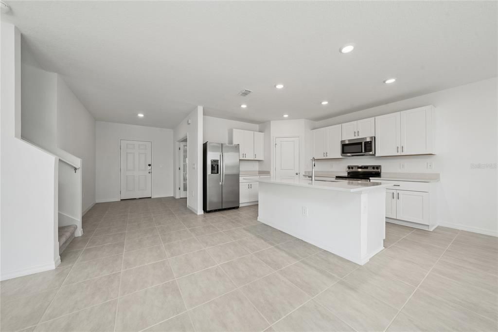 Interior, Kitchen, Recessed Lighting, Stainless Steel Appliances