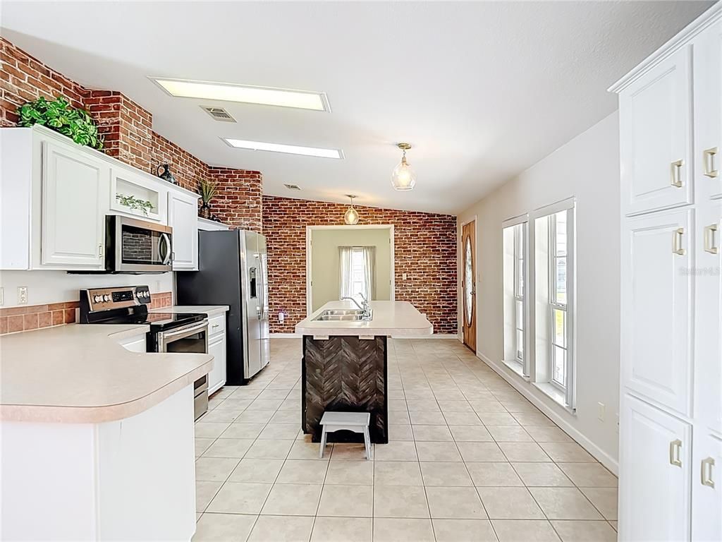 Interior, Kitchen, Stone Walls