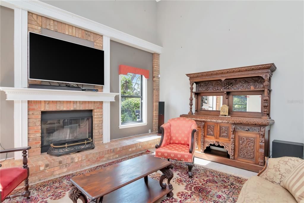 Fireplace, Interior, Living room