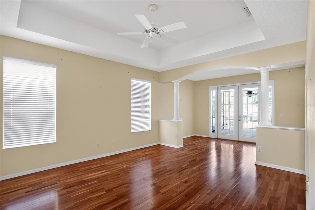 Empty room, Interior, Wood Texture Flooring