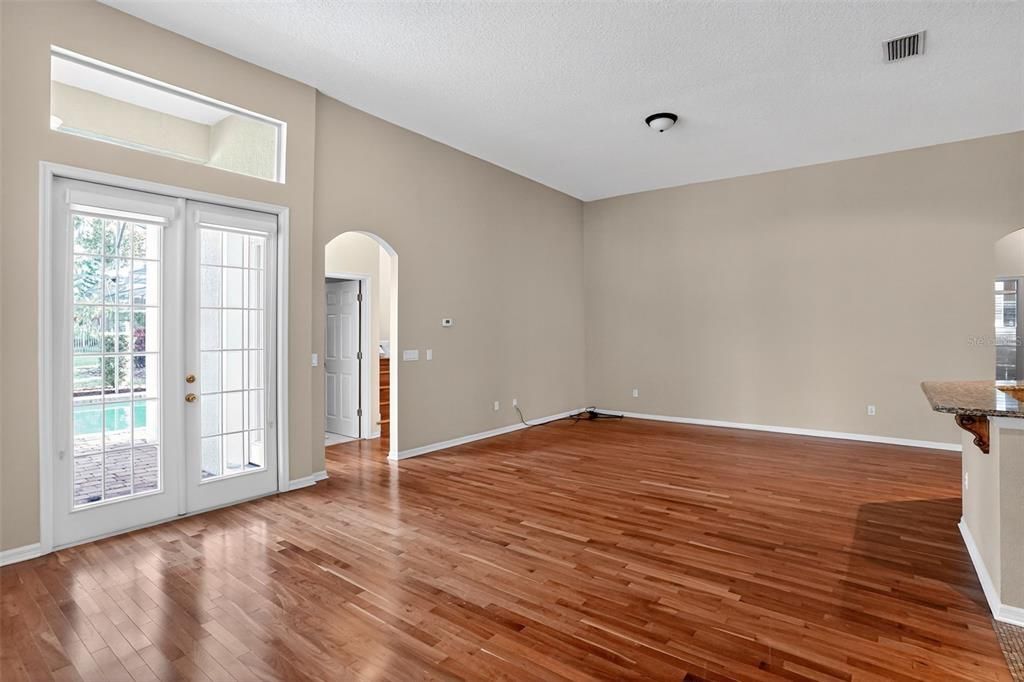 Empty room, Interior, Wood Texture Flooring