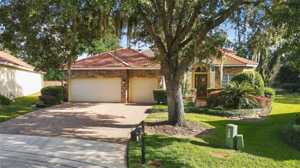 Attached, Backyard, Exterior, Facade, Mediterranean