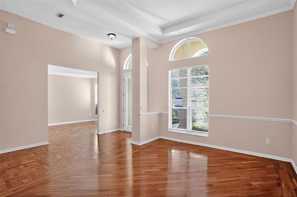 Empty room, Interior, Wood Texture Flooring