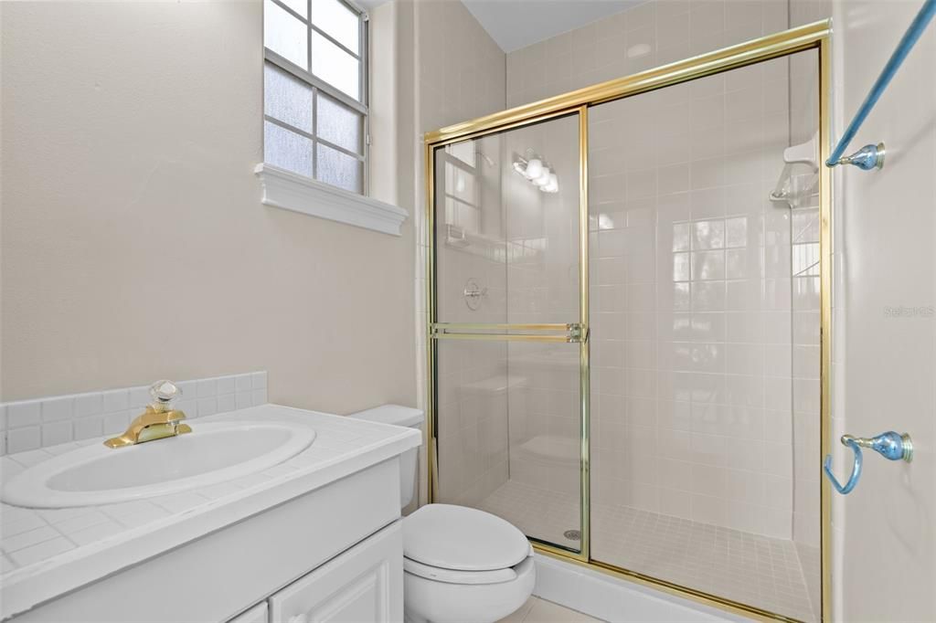 Bathroom, Glass Shower, Interior, Tile Countertops