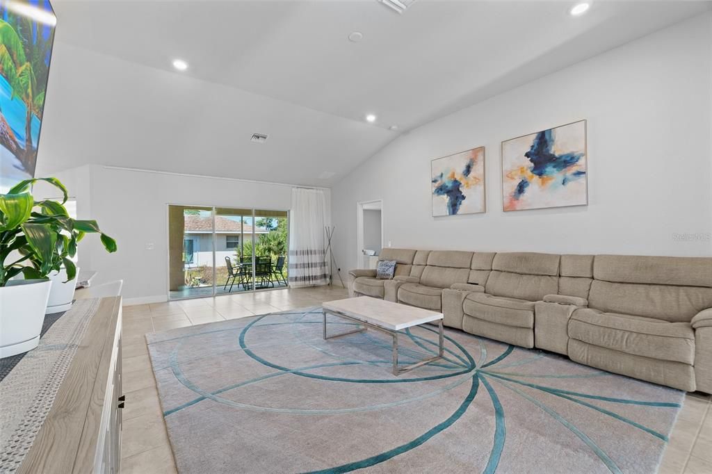 Interior, Living room, Recessed Lighting