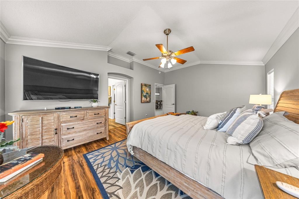 Bedroom, Interior, Wood Texture Flooring