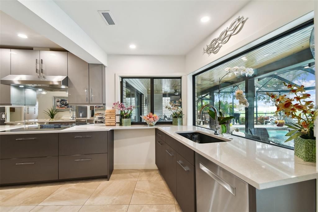 Interior, Kitchen, Recessed Lighting, Stainless Steel Appliances