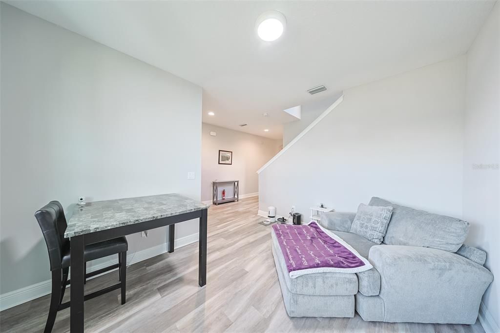 Interior, Recessed Lighting, Wood Texture Flooring