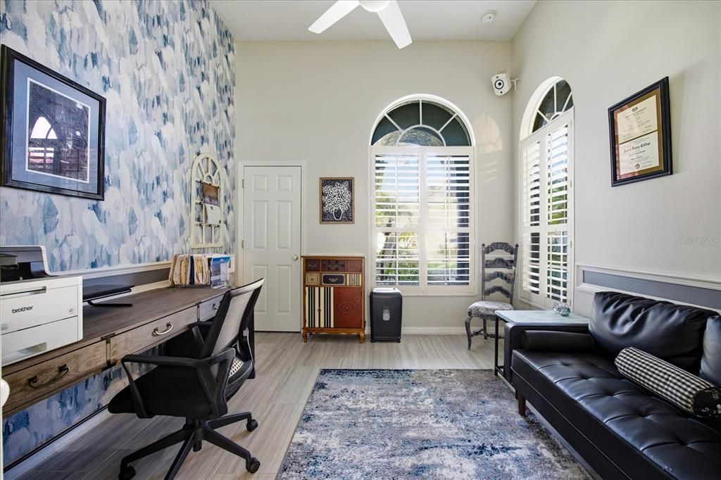 Home Office, Interior, Wood Texture Flooring