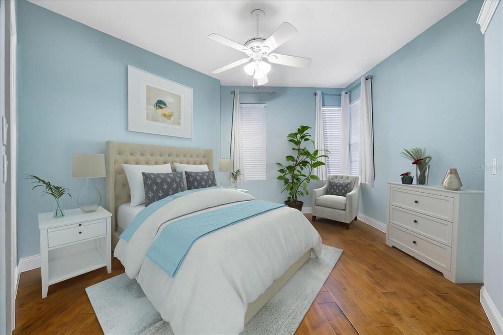 Bedroom, Interior, Wood Texture Flooring