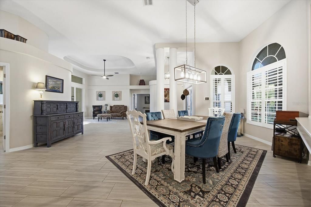 Dining room, Interior, Living room, Pendant Lights
