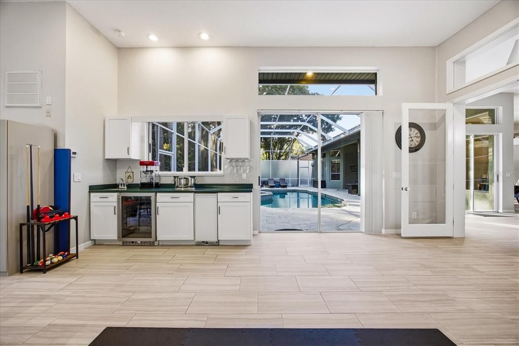 Glass Ceilings, Interior, Kitchen, Pool, Recessed Lighting