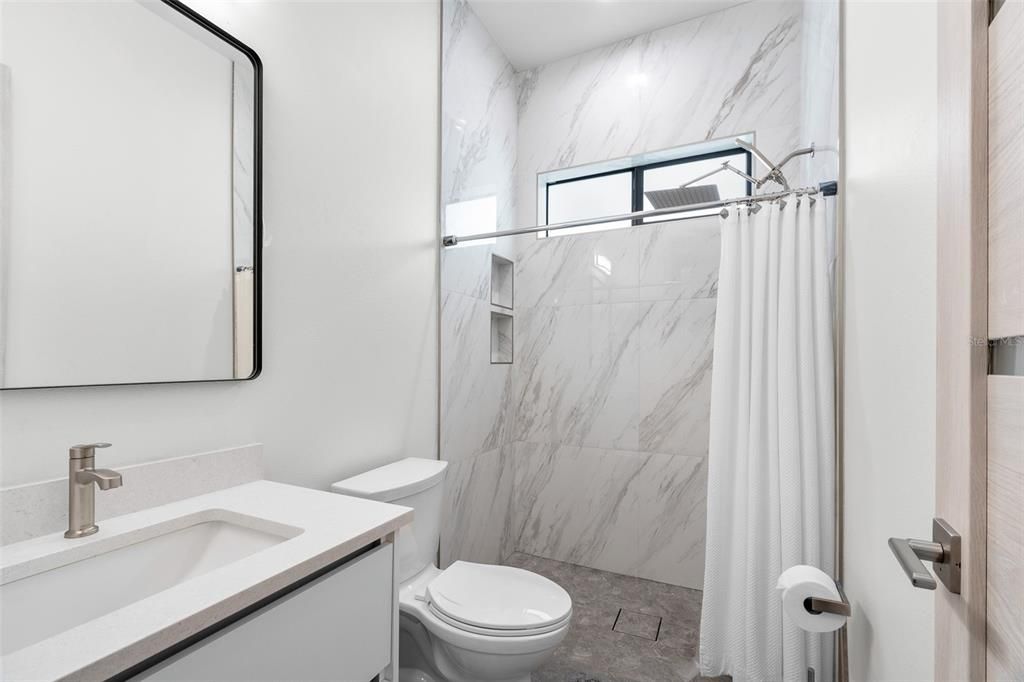 Bathroom, Interior, Marble Walls