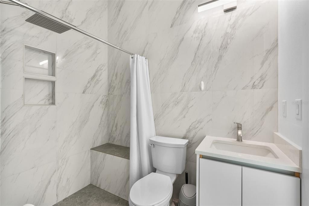 Bathroom, Interior, Marble Walls