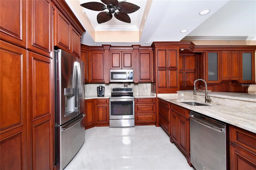Interior, Kitchen, Recessed Lighting, Stainless Steel Appliances