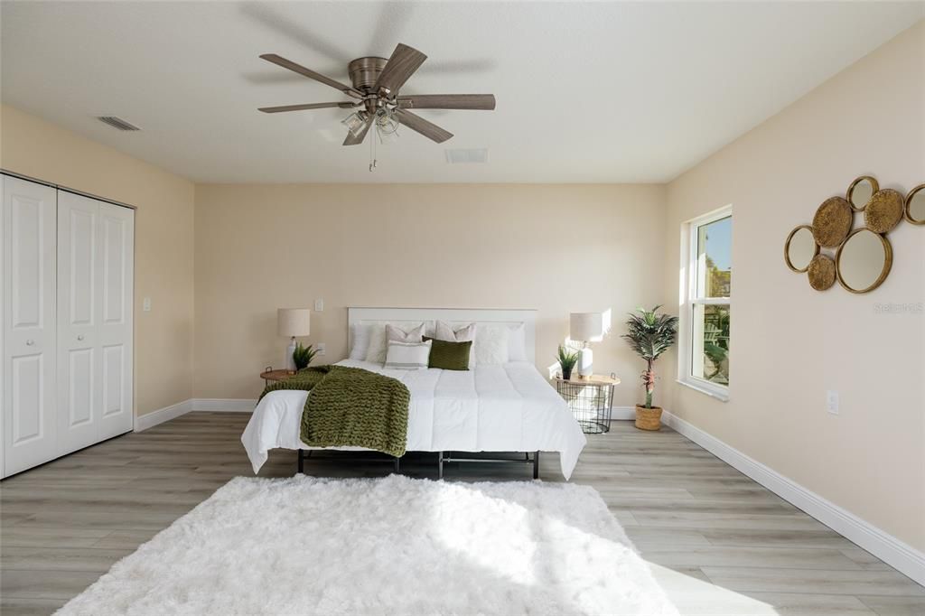 Bedroom, Interior, Wood Texture Flooring