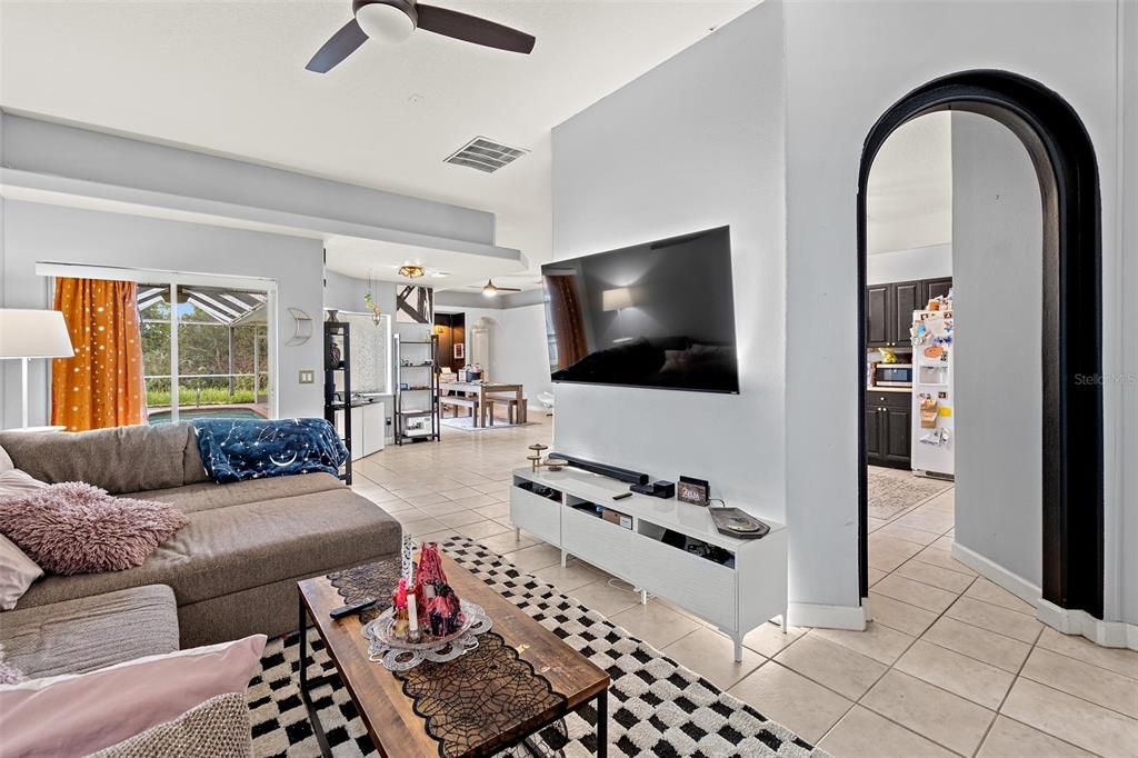 Interior, Kitchen, Living room