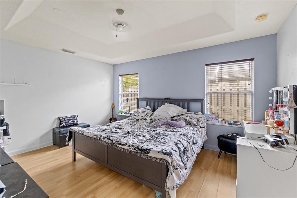 Bedroom, Interior, Wood Texture Flooring