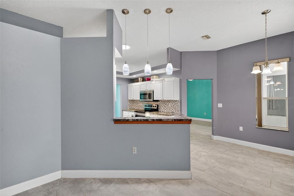 Interior, Kitchen, Pendant Lights, Stainless Steel Appliances