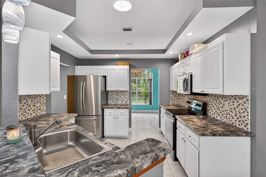 Interior, Kitchen, Recessed Lighting, Stainless Steel Appliances