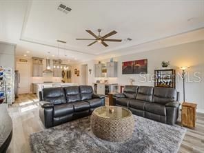 Interior, Kitchen, Living room, Pendant Lights, Recessed Lighting, Stainless Steel Appliances, Wood Texture Flooring