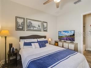 Bedroom, Interior, Wood Texture Flooring