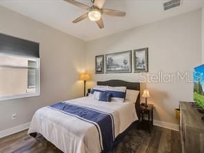 Bedroom, Interior, Wood Texture Flooring
