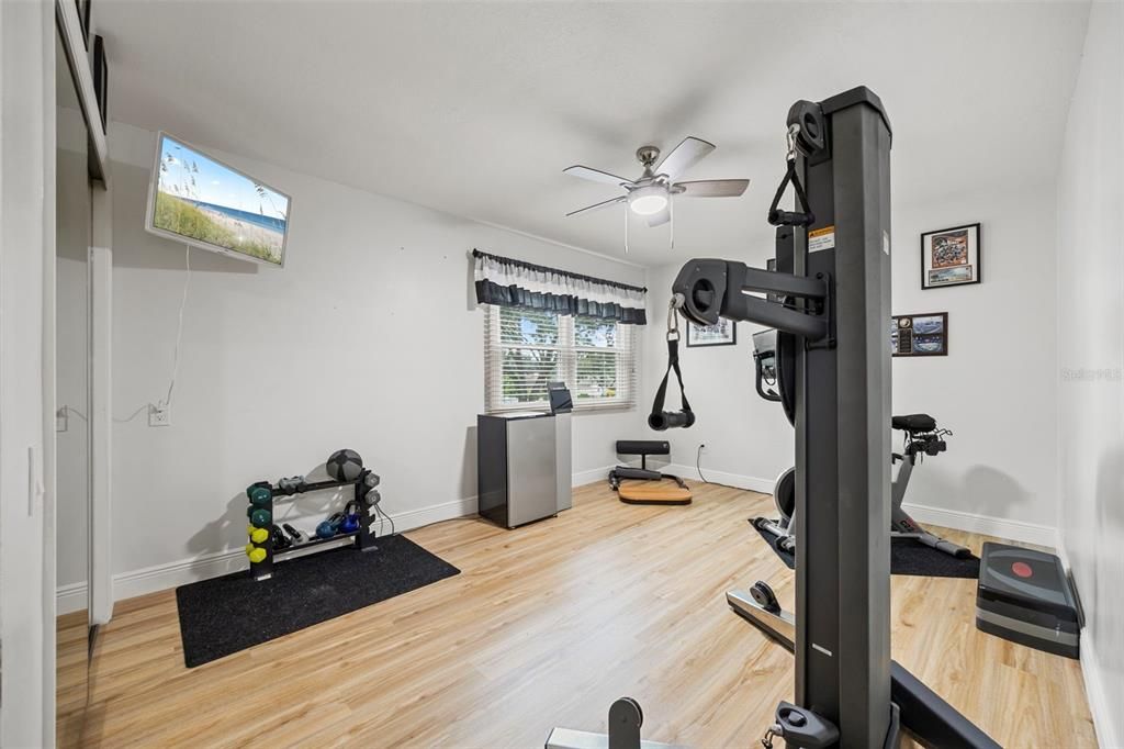 Fitness Equipment, Interior, Wood Texture Flooring