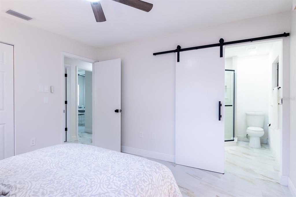 Bathroom, Bedroom, Glass Shower, Interior, Marble