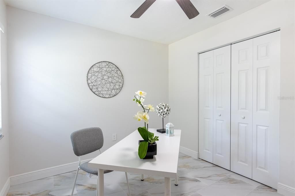 Home Office, Interior, Marble