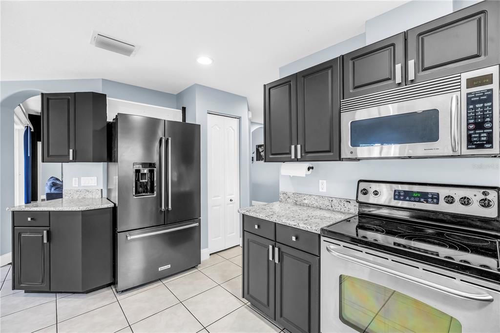 Interior, Kitchen, Recessed Lighting, Stainless Steel Appliances