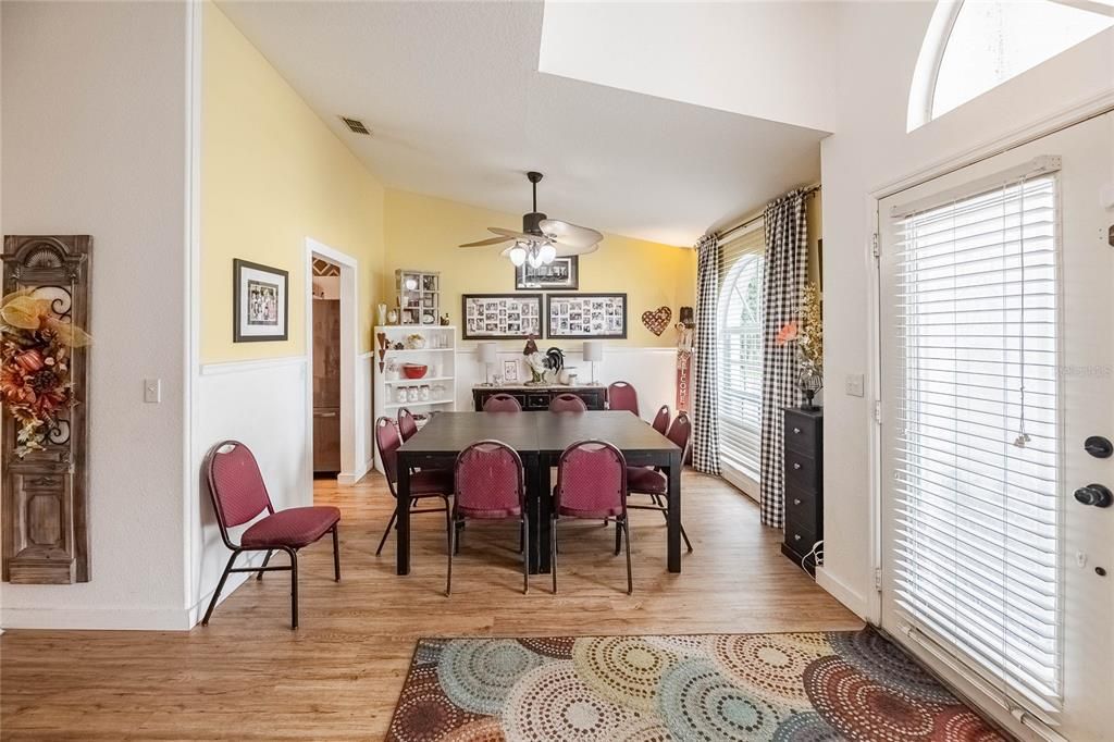 Dining room, Interior, Wood Texture Flooring
