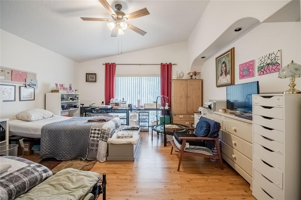 Bedroom, Home Office, Interior, Wood Texture Flooring