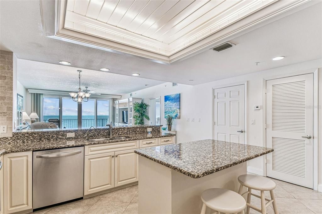 Interior, Kitchen, Recessed Lighting, Stainless Steel Appliances, Water