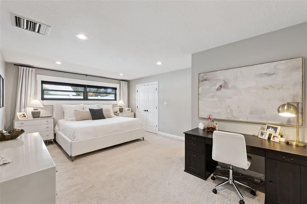 Bedroom, Home Office, Interior, Recessed Lighting