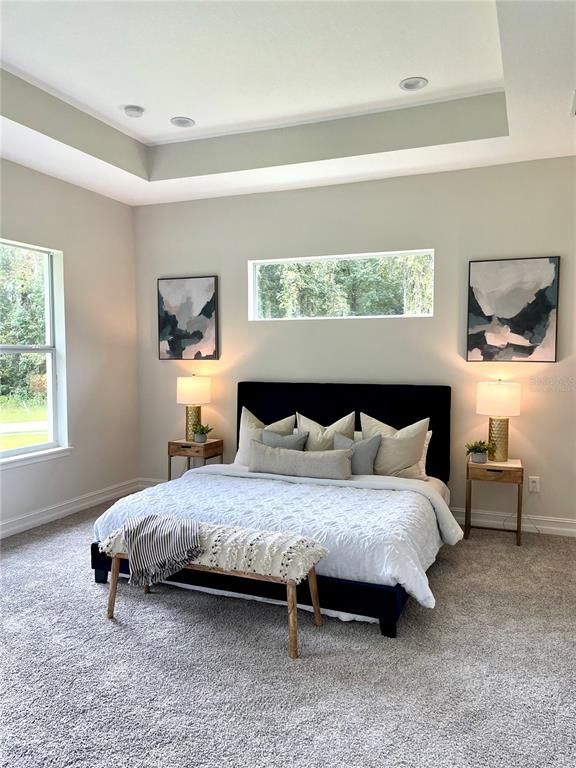 Bedroom, Interior, Recessed Lighting