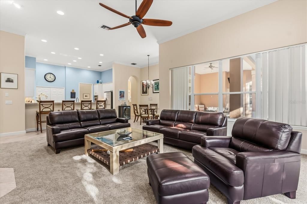 Dining room, Interior, Kitchen, Living room, Pendant Lights, Recessed Lighting