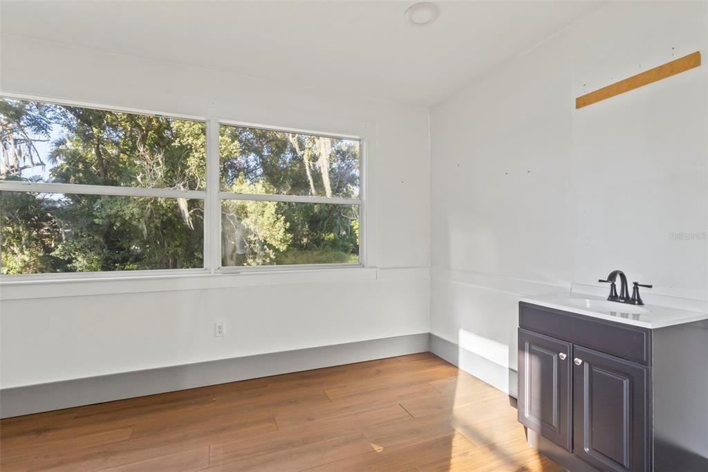 Bathroom, Interior, Wood Texture Flooring