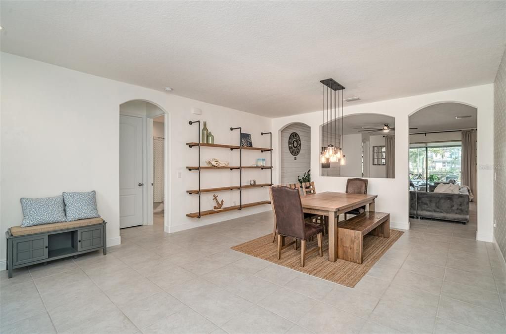 Dining room, Interior, Pendant Lights