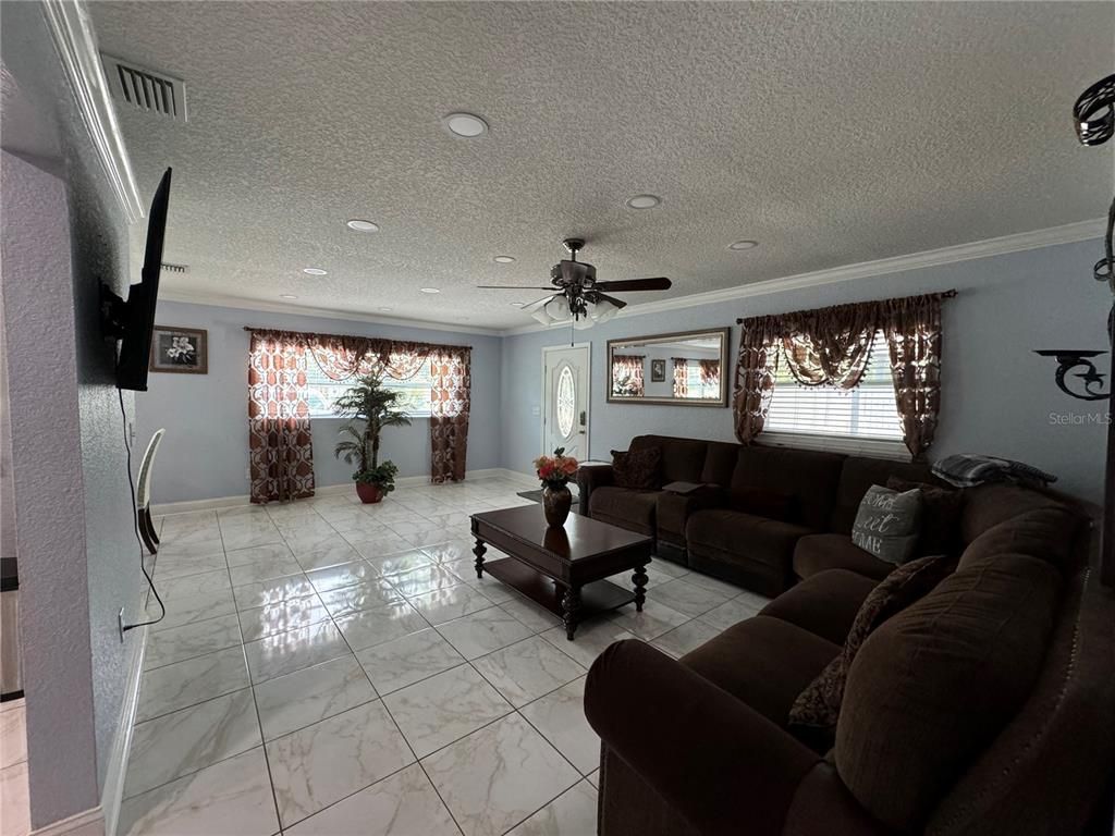 Interior, Living room, Marble, Recessed Lighting