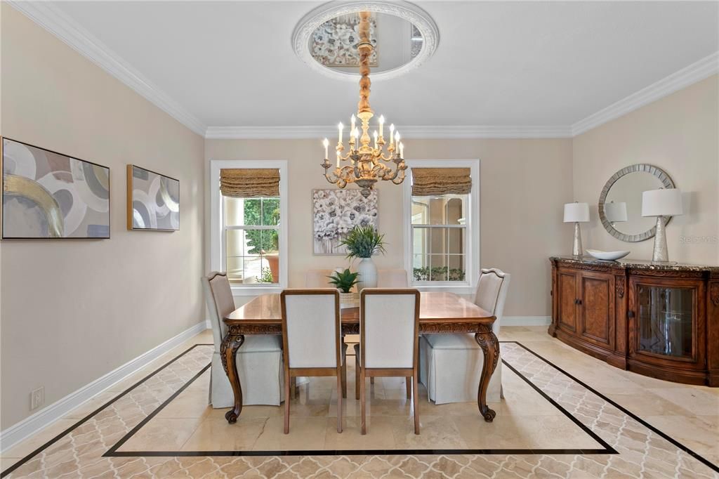 Chandelier, Dining room, Interior