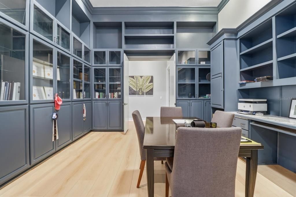 Home Office, Interior, Wood Texture Flooring