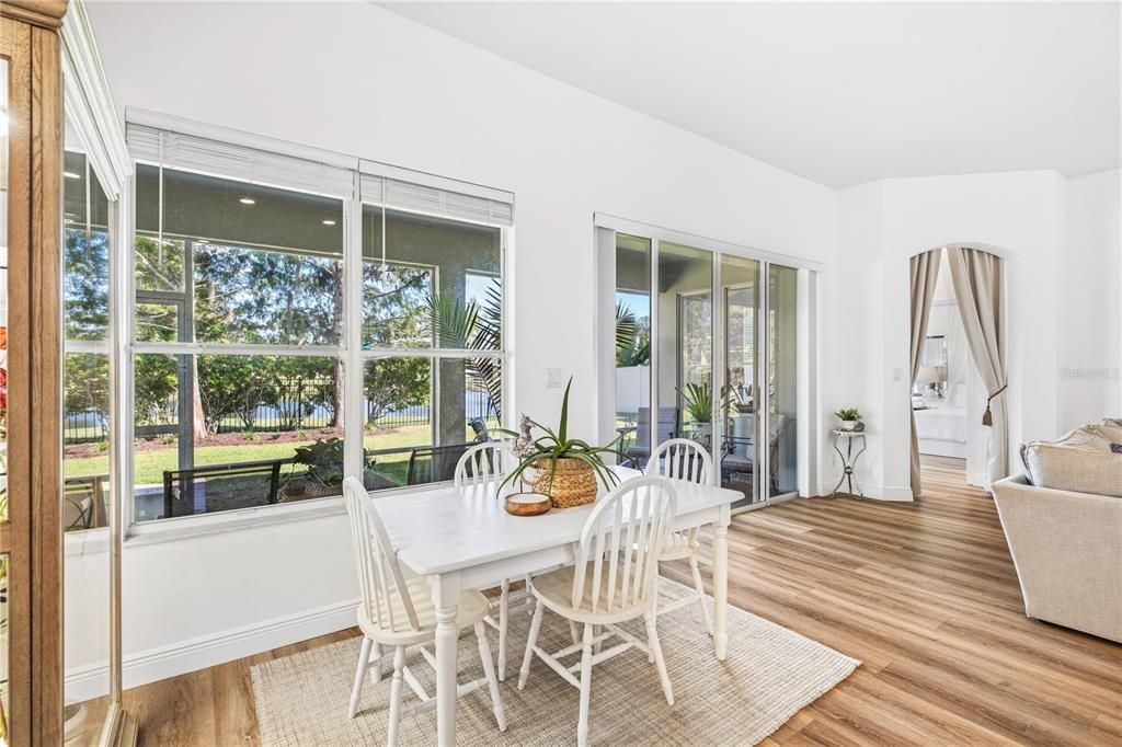 Dining room, Interior, Wood Texture Flooring